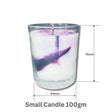 Handmade scented Marble Soy Candle Japanese Honeysuckle Purple - Cosmetics Fragrance Direct-