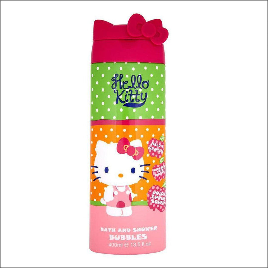 Hello Kitty Bath & Shower Bubbles Juicy Apple 400ml - Cosmetics Fragrance Direct-5060485380108