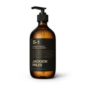 Jackson Miles S-1 Havana Tobacco & Vanilla Mens Shampoo 500ml - Cosmetics Fragrance Direct-9369998000449