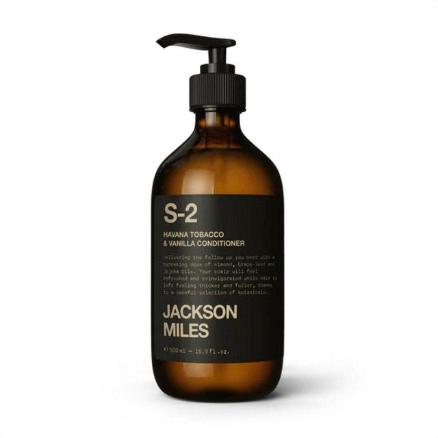 Jackson Miles S-2 Havana Cigar & Vanilla Conditioner 500ml - Cosmetics Fragrance Direct-9369998107728