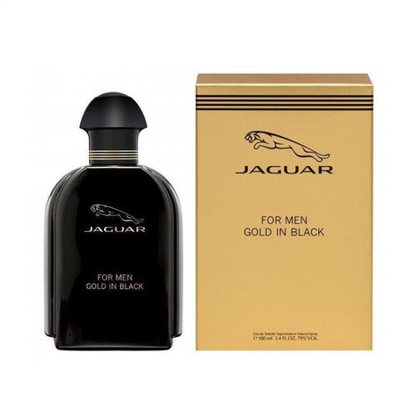 Jaguar Gold In Black Eau De Toilette 100ml - Cosmetics Fragrance Direct-7640171190792