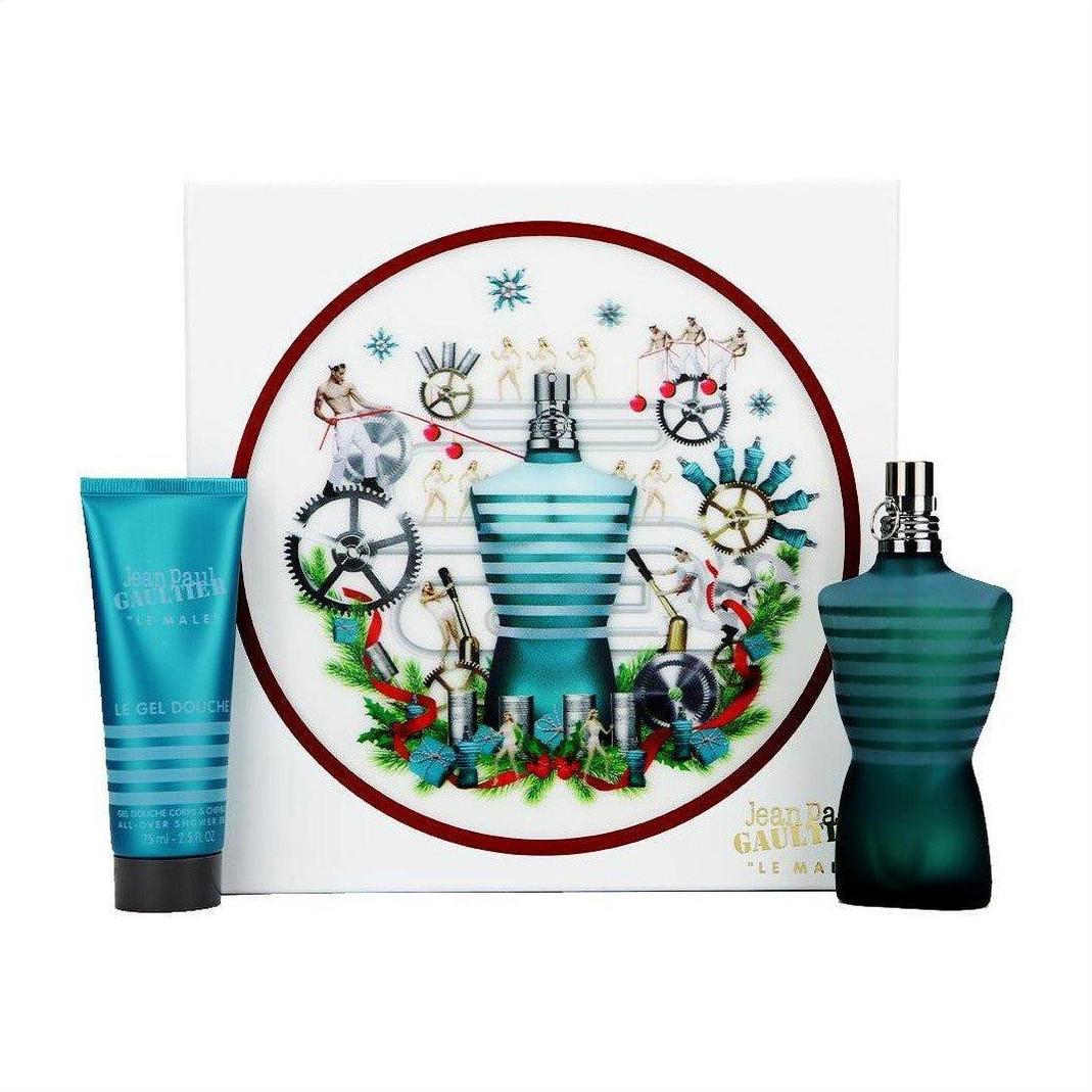 Jean Paul Gaultier Le Male Eau De Toilette 75ml + Shower Gel 75ml Gift Set - Cosmetics Fragrance Direct-8.43542E+12