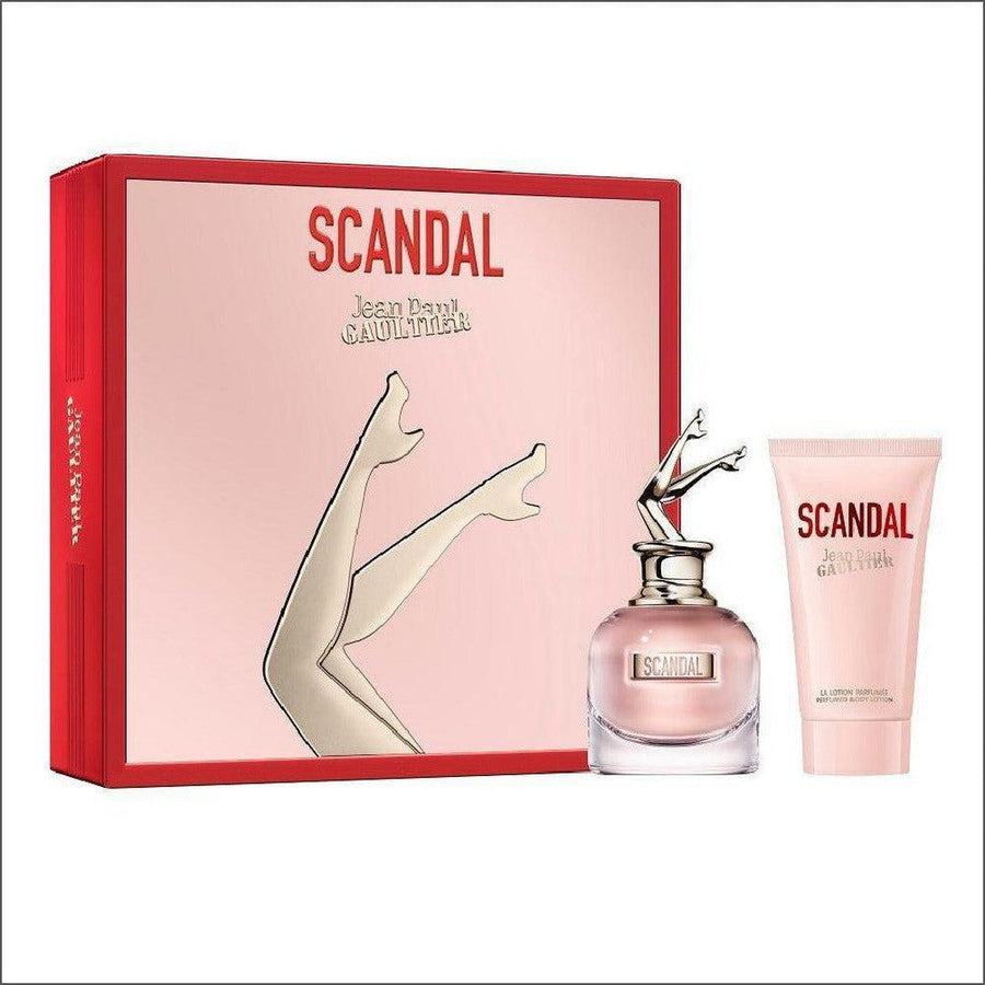 Jean Paul Gaultier Scandal Eau De Parfum 50ml +75ml Body Lotion Gift Set - Cosmetics Fragrance Direct-8.43542E+12