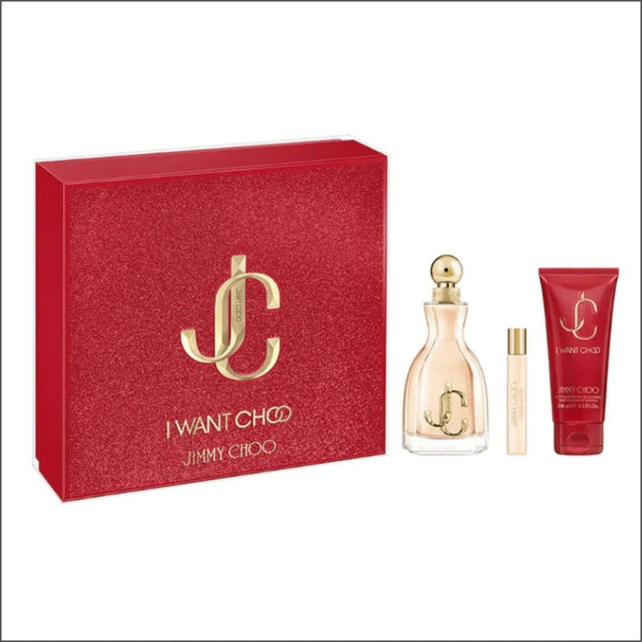 Jimmy Choo I Want Choo Eau De Parfum 100ml Giftset Christmas 2022 - Cosmetics Fragrance Direct-3386460130851