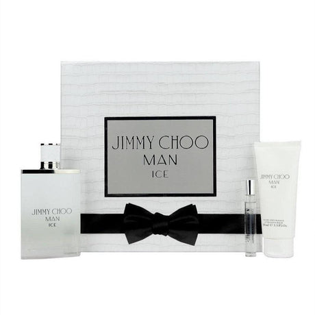 Jimmy Choo Man Ice Eau de Toilette 100ml + 7.5ml Gift Set - Cosmetics Fragrance Direct-3.38646E+12