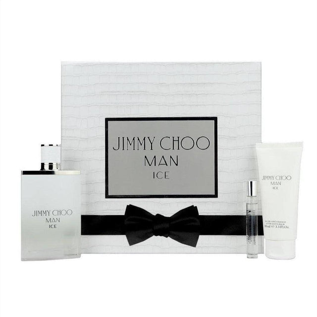 Jimmy Choo Man Ice Eau de Toilette 100ml + 7.5ml Gift Set - Cosmetics Fragrance Direct-3.38646E+12