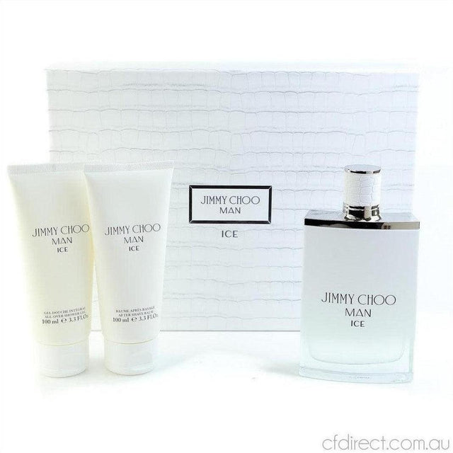 Jimmy Choo Man Ice Eau de Toilette 100ml Bath Gift Set - Cosmetics Fragrance Direct-3.38646E+12