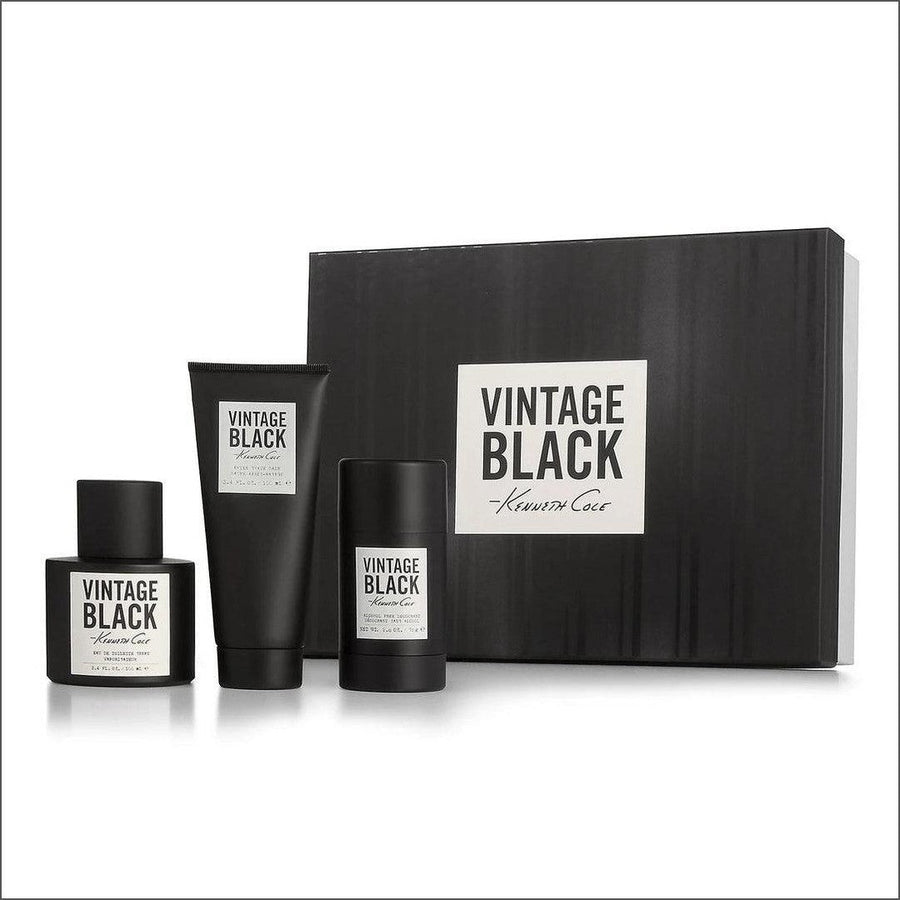 Kenneth Cole Vintage Black 3 Piece Giftset - Cosmetics Fragrance Direct-608940556306