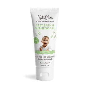 Kids Bliss Baby Bath & Shampoo Aloe Vera 2in1 50ml - Cosmetics Fragrance Direct-9349261001311
