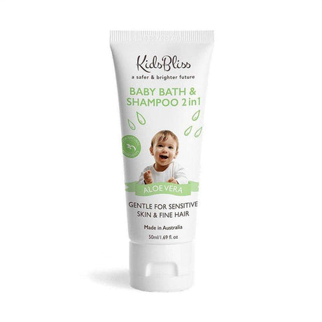 Kids Bliss Baby Bath & Shampoo Aloe Vera 2in1 50ml - Cosmetics Fragrance Direct-9349261001311