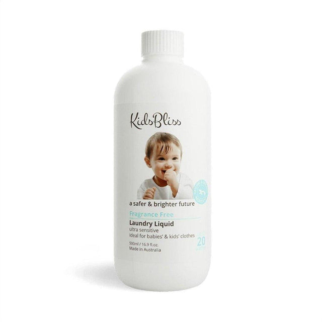 Kids Bliss Fragrance Free Laundry Liquid 500ml - Cosmetics Fragrance Direct-9349261001045