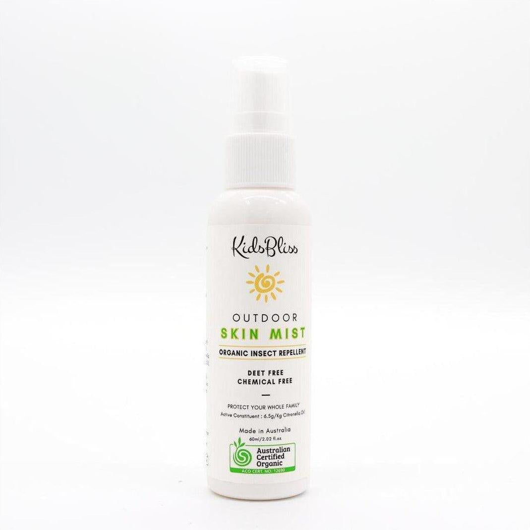 Kids Bliss Outdoor Skin Mist Organic Insect Repellent Deet & Chemical Free 60ml - Cosmetics Fragrance Direct-9349261000994