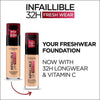 L'Oréal Infaillible 32hr Fresh Wear Foundation - 120 Golden Vanilla - Cosmetics Fragrance Direct-3600523614455