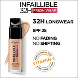 L'Oréal Infaillible 32hr Fresh Wear Foundation - 130 True Beige - Cosmetics Fragrance Direct-3600523614417