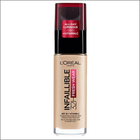 L'Oréal Infaillible 32hr Fresh Wear Foundation - 130 True Beige - Cosmetics Fragrance Direct-3600523614417