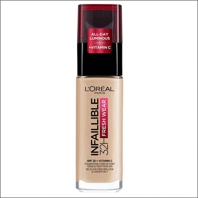 L'Oréal Infaillible 32hr Fresh Wear Foundation - 130 True Beige - Cosmetics Fragrance Direct-3600523614417