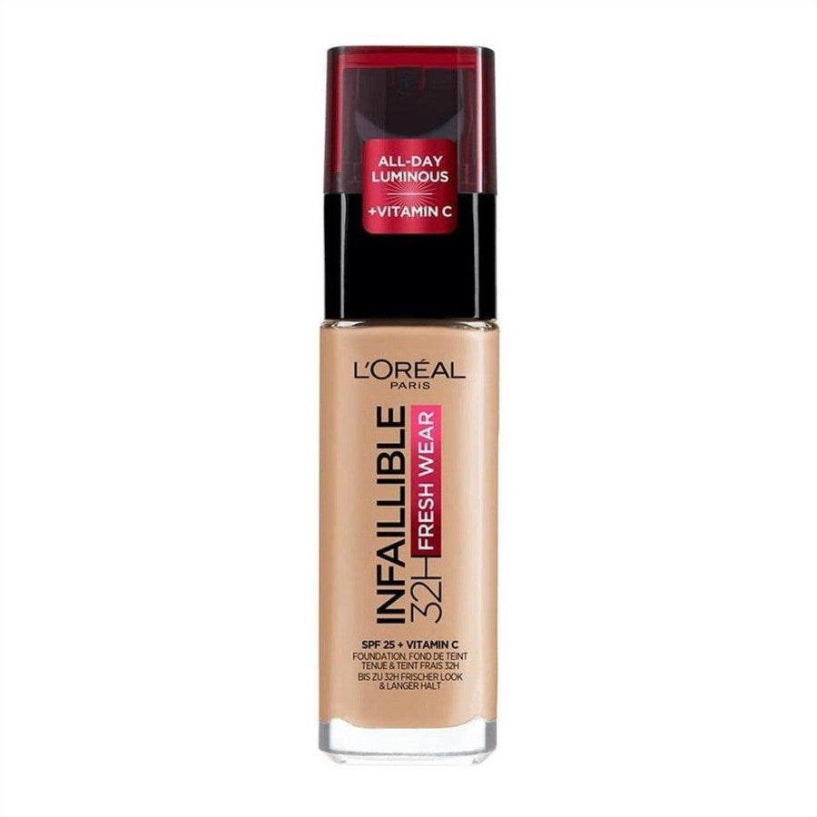 L'Oréal Infaillible 32hr Fresh Wear Foundation - 140 Golden Beige - Cosmetics Fragrance Direct-3600523614493