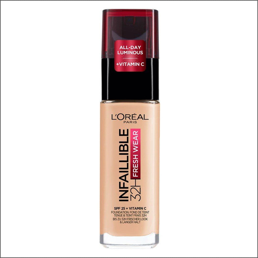 L'Oréal Infaillible 32hr Fresh Wear Foundation - 180 Golden Linen - Cosmetics Fragrance Direct-3600523956128