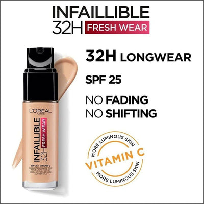 L'Oréal Infaillible 32hr Fresh Wear Foundation - 20 Ivory - Cosmetics Fragrance Direct-