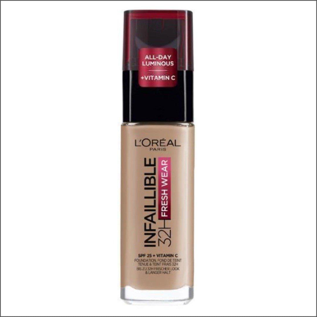 L'Oréal Infaillible 32hr Fresh Wear Foundation - 225 Beige Sand - Cosmetics Fragrance Direct-
