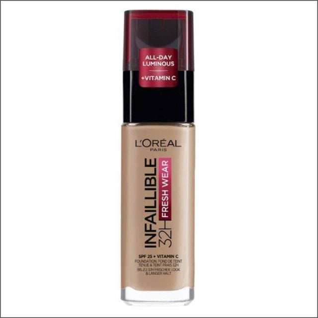 L'Oréal Infaillible 32hr Fresh Wear Foundation - 225 Beige Sand - Cosmetics Fragrance Direct-