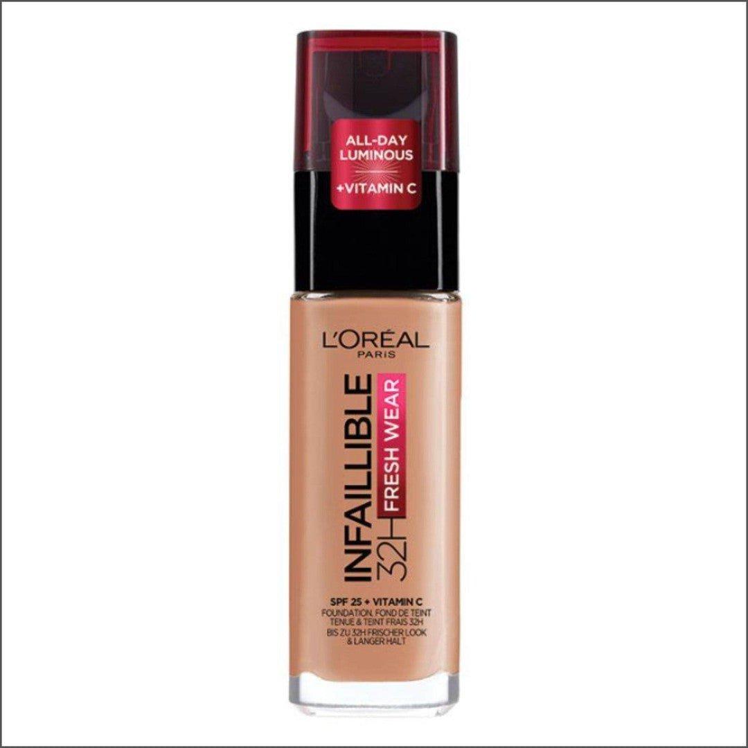 L'Oréal Infaillible 32hr Fresh Wear Foundation - 300 Amber - Cosmetics Fragrance Direct-3600523614523