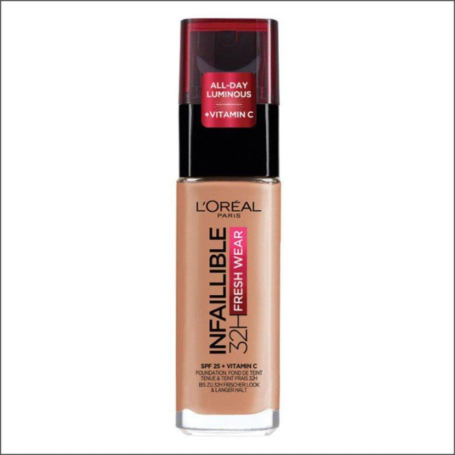 L'Oréal Infaillible 32hr Fresh Wear Foundation - 300 Amber - Cosmetics Fragrance Direct-3600523614523