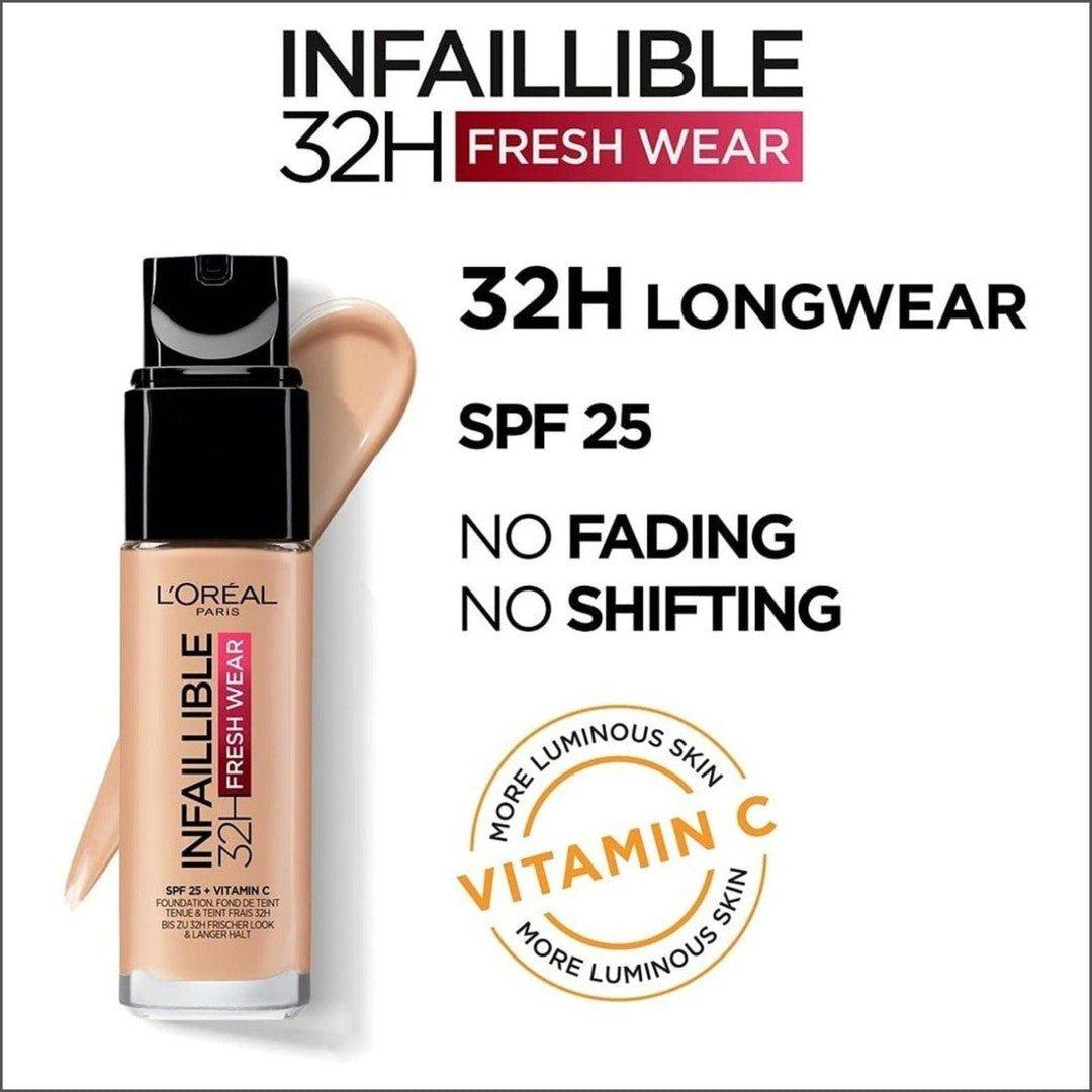 L'Oréal Infaillible 32hr Fresh Wear Foundation - 340 Copper - Cosmetics Fragrance Direct-