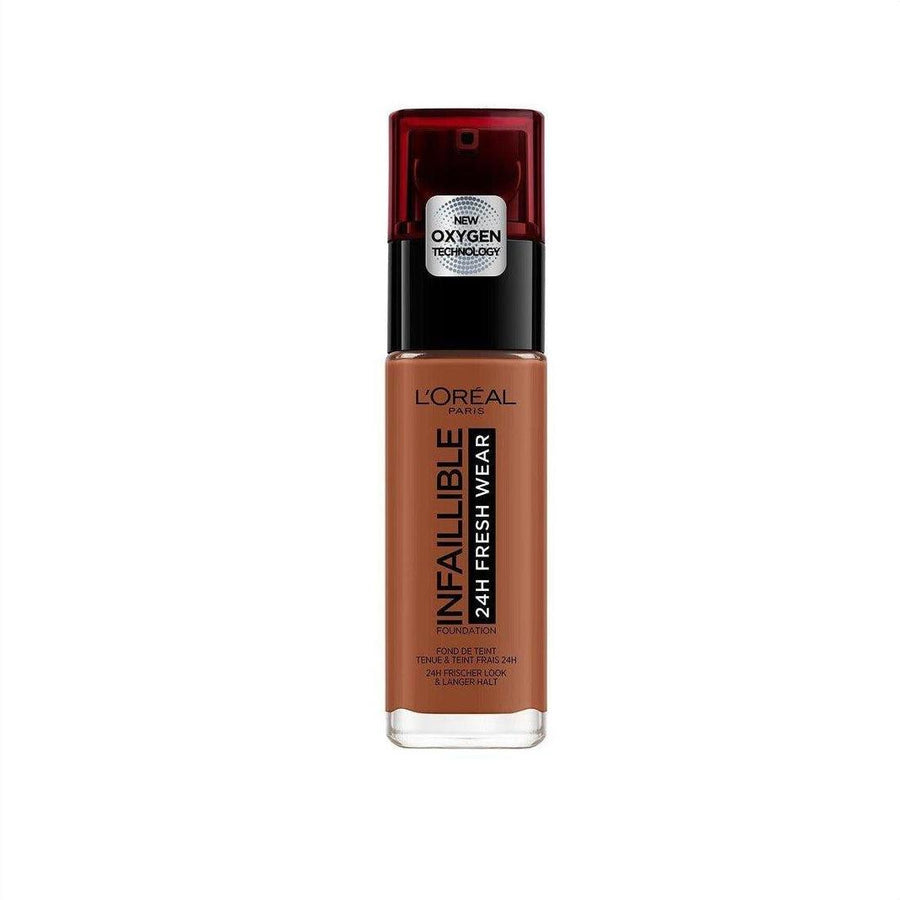 L'Oreal Infallible 24Hr Foundation - 375 Deep Amber - Cosmetics Fragrance Direct-3600523527892