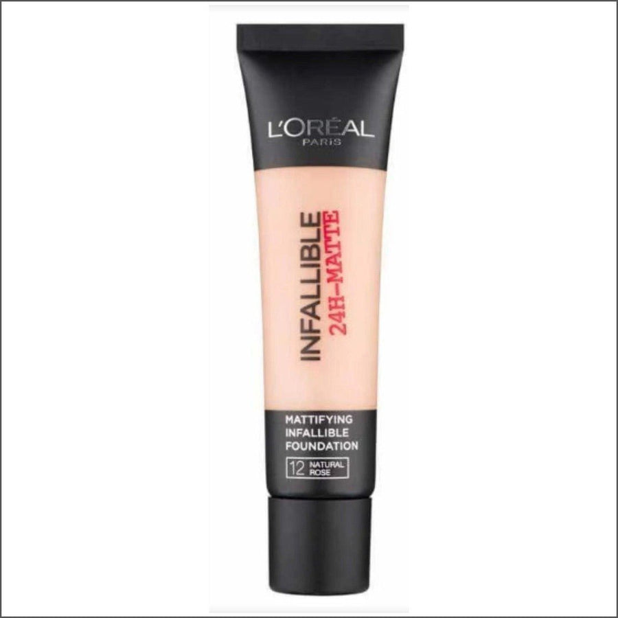 L'Oréal Infallible Matte Foundation - 12 Natural Rose - Cosmetics Fragrance Direct-3600522875338