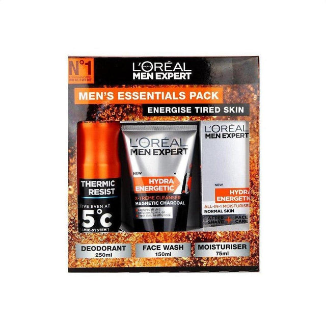 L'Oréal Men Expert Hydra Energetic Deodorant Gift Set - Cosmetics Fragrance Direct-9344329160160