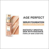 L'Oréal Paris Age Perfect Serum Foundation 150 Cream Beige - Cosmetics Fragrance Direct-30162112