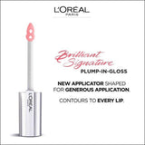 L'Oréal Paris Brilliant Signature Plumping Gloss - 406 I Amplify - Cosmetics Fragrance Direct-3600523971336