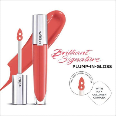 L'Oréal Paris Brilliant Signature Plumping Gloss - 410 I Inflate - Cosmetics Fragrance Direct-3600523971350