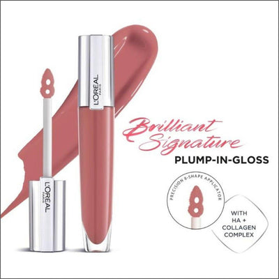 L'Oréal Paris Brilliant Signature Plumping Gloss - 412 I Heighten - Cosmetics Fragrance Direct-3600523971367
