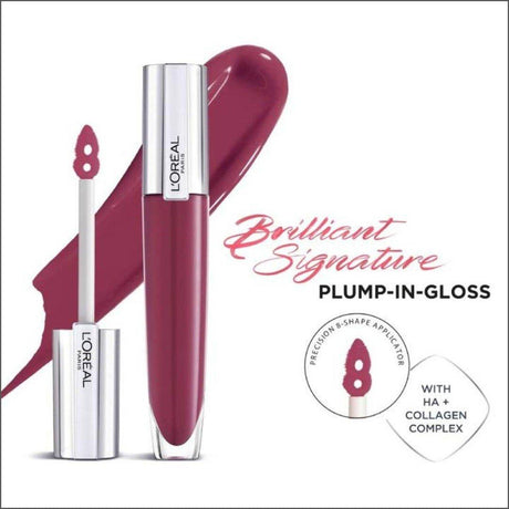 L'Oréal Paris Brilliant Signature Plumping Gloss - 416 I Raise - Cosmetics Fragrance Direct-3600523971381