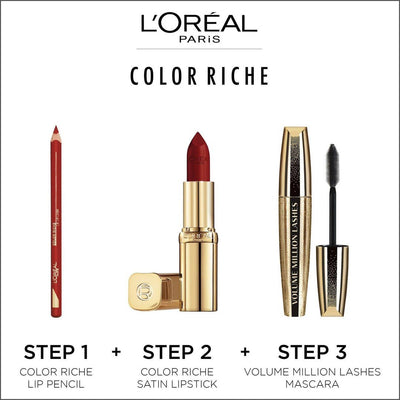 L'Oréal Paris Color Riche Classic Satin Nude Lipstick 172 Determine - Cosmetics Fragrance Direct-3600523957460