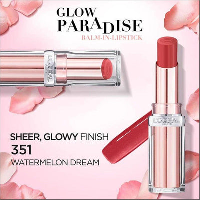 L'Oréal Paris Color Riche Glow Paradise Balm In Lipstick 351 Watermelon Dream - Cosmetics Fragrance Direct-3600523687121