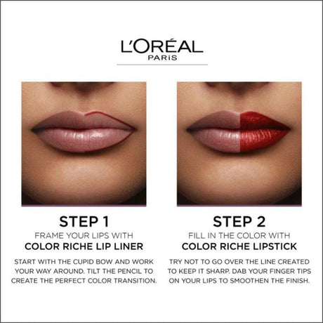 L'Oréal Paris Color Riche Lip Liner 374 Intense Plum - Cosmetics Fragrance Direct-3600522860785