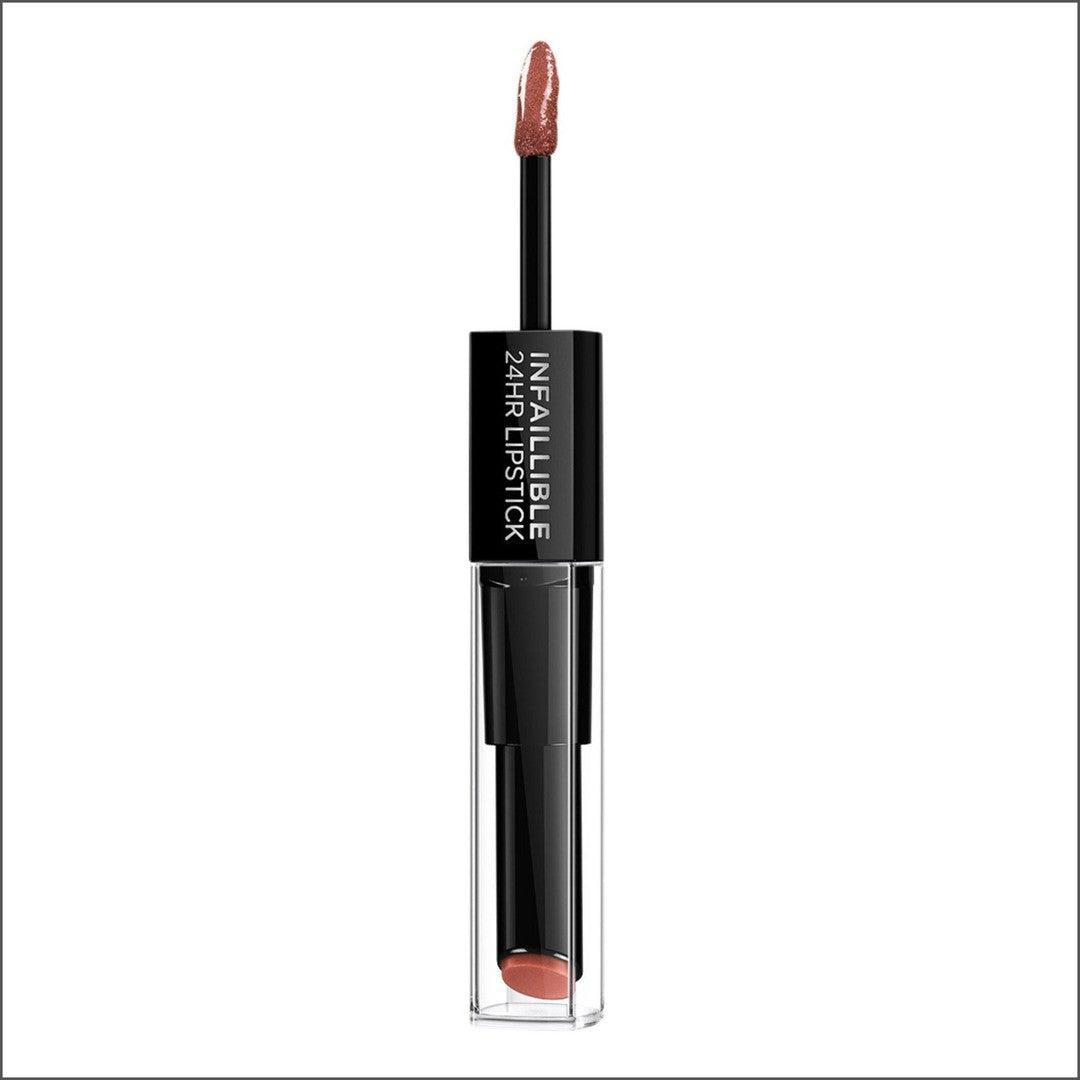 L'Oréal Paris Infaillible 2 Step 24hr Lipstick 312 Incessant Russet - Cosmetics Fragrance Direct-3600522337119