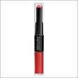L'Oréal Paris Infaillible 2 Step 24hr Lipstick 506 Red Infaillible - Cosmetics Fragrance Direct-