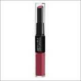 L'Oréal Paris Infaillible 2 Step 24hr Lipstick 804 Metro Proof Rose - Cosmetics Fragrance Direct-3600523999965