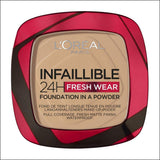L'Oréal Paris Infaillible 24h Fresh Wear Powder Foundation 130 True Beige - Cosmetics Fragrance Direct-3600523951543