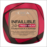 L'Oréal Paris Infaillible 24h Fresh Wear Powder Foundation 220 Sand - Cosmetics Fragrance Direct-3600523951895