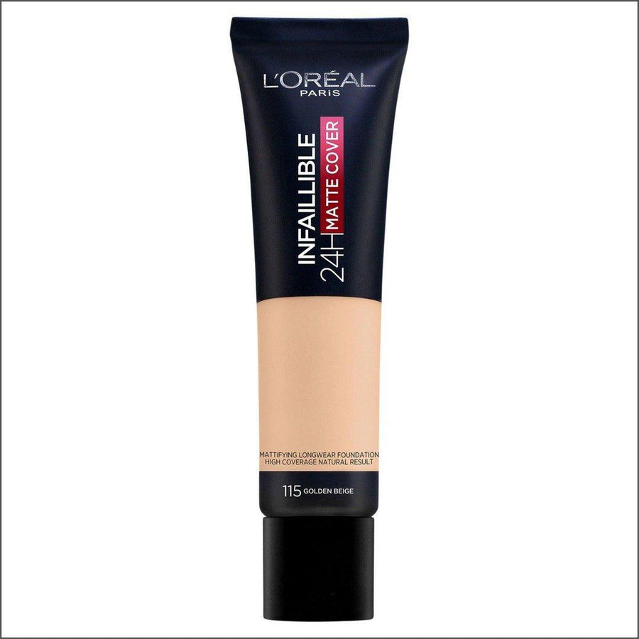L'Oréal Paris Infaillible 24H Matte Cover 115 Golden Beige 30ml - Cosmetics Fragrance Direct-3600523783809