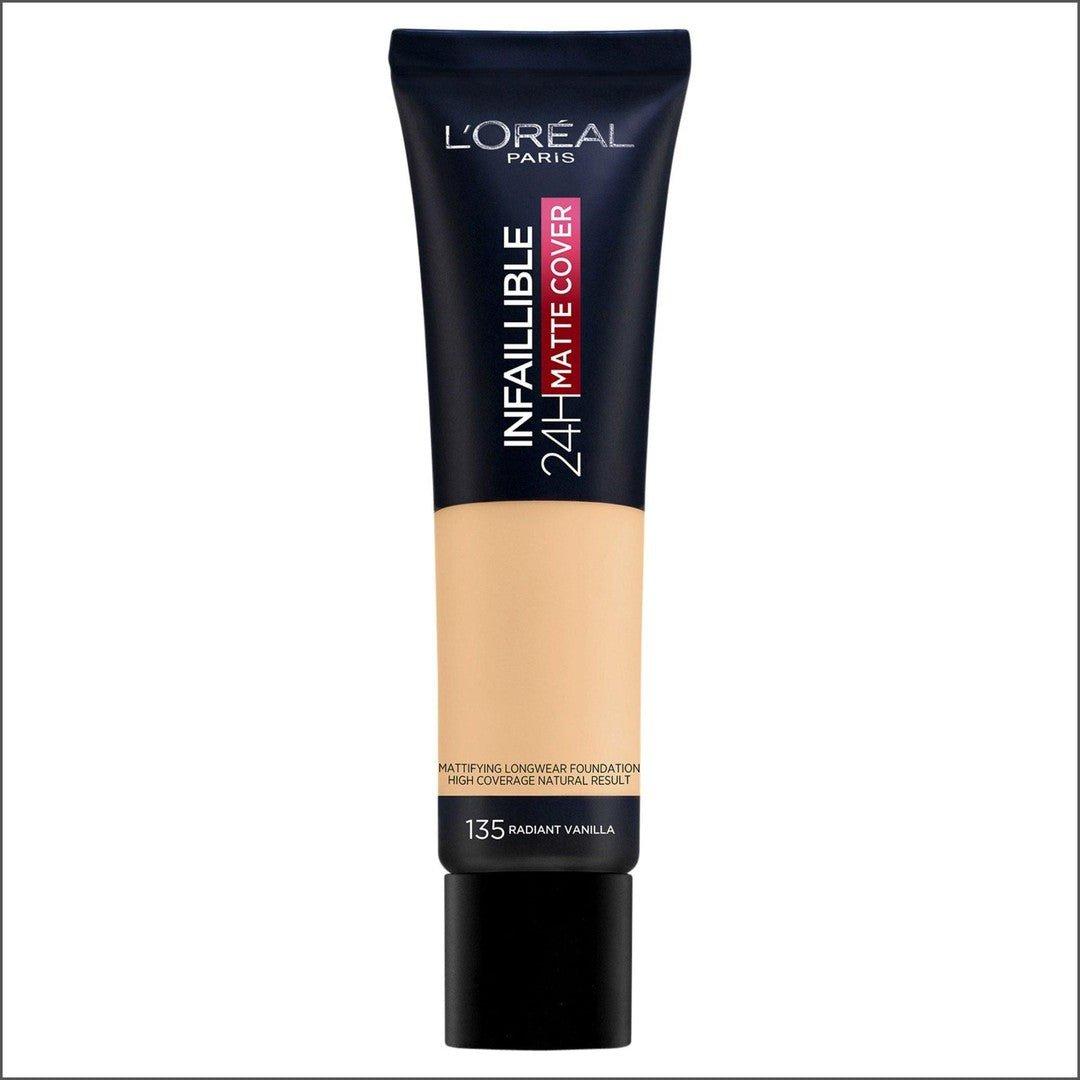 L'Oréal Paris Infaillible 24H Matte Cover 135 Radiant Vanilla - Cosmetics Fragrance Direct-3600523784431