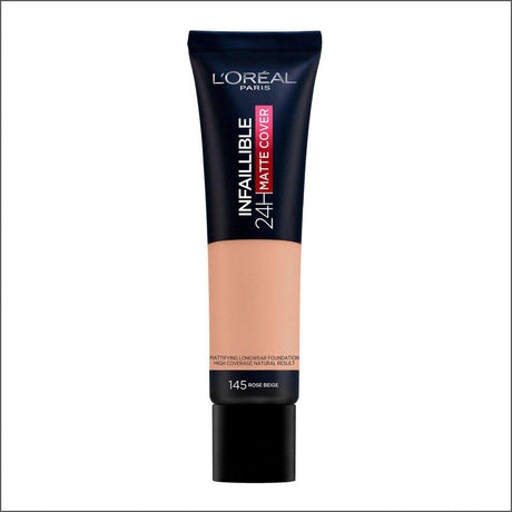 L'Oréal Paris Infaillible 24H Matte Cover 145 Rose Beige 30ml - Cosmetics Fragrance Direct-3600523784424