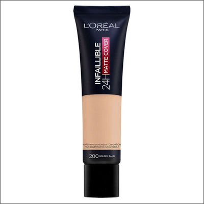 L'Oréal Paris Infaillible 24H Matte Cover 200 Golden Sand - Cosmetics Fragrance Direct-3600523784455