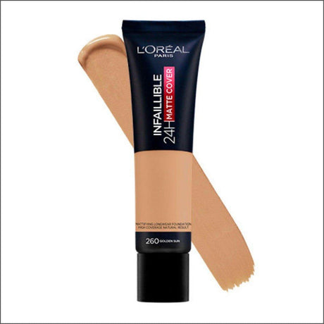L'Oréal Paris Infaillible 24H Matte Cover 260 Golden Sun 30ml - Cosmetics Fragrance Direct-