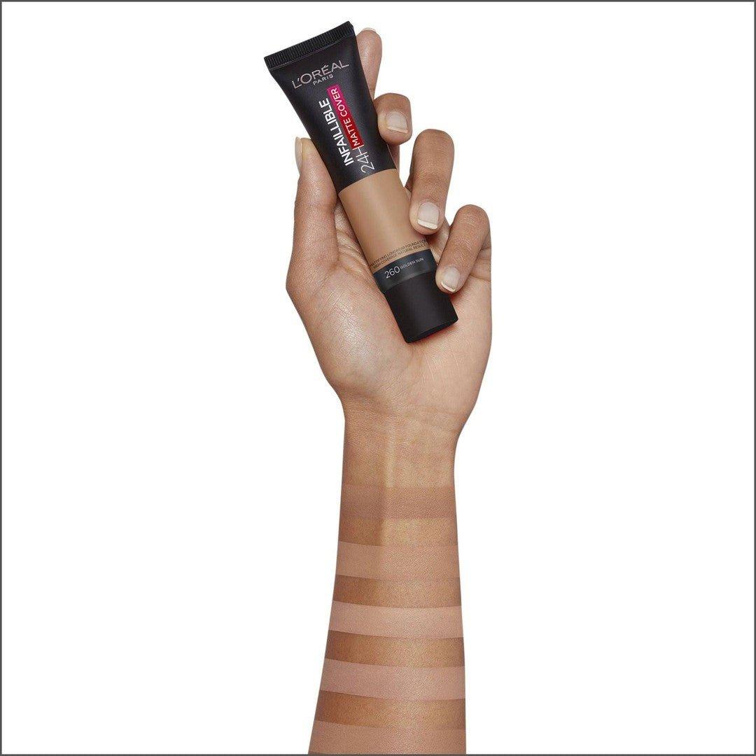 L'Oréal Paris Infaillible 24H Matte Cover 290 Golden Amber - Cosmetics Fragrance Direct-3600523784462
